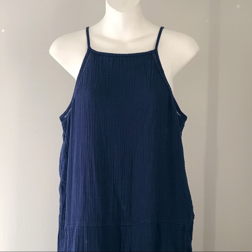 Cloth & stone navy blue romper